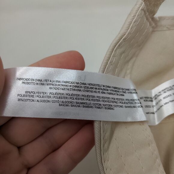 Primark Cares Men's Strapback Hat Tan Adjustable Embroidered Letter T Logo - Picture 8 of 8